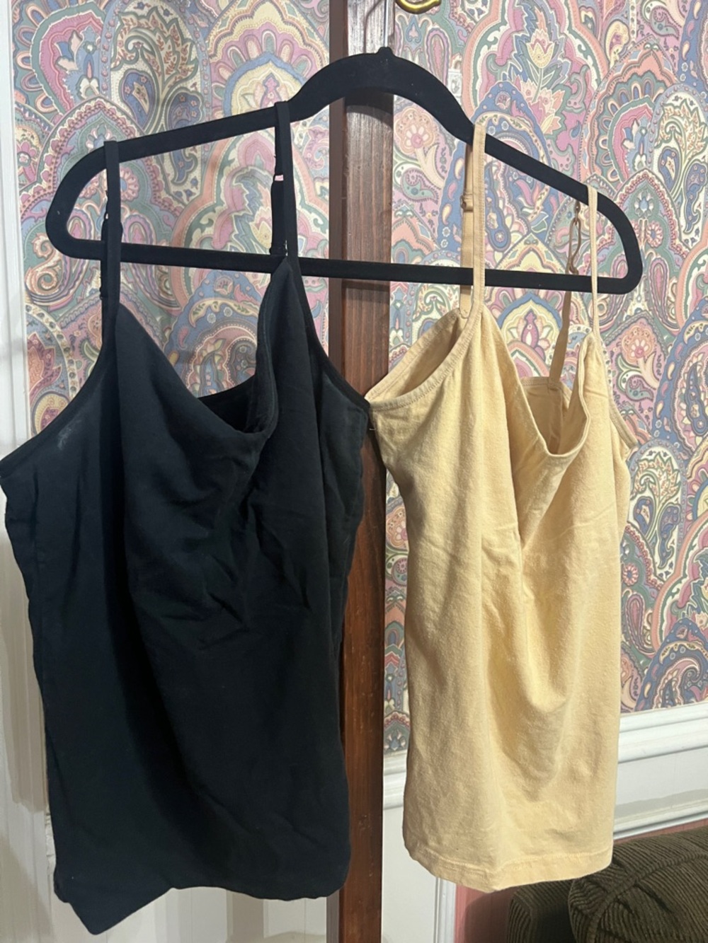 Everyday Spaghetti Strap Camisoles in Black and Beige